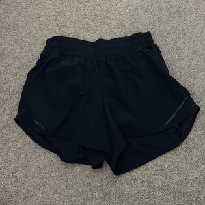 Lululemon Hotty Hot High Rise Lined Short 4” Navy